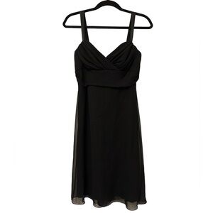 Jim Hjelm Black Chiffon Evening Dress Vintage A-Line‎ Women’s Size 12